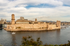 Marseille panorama entrée du vieux port depuis le pharo